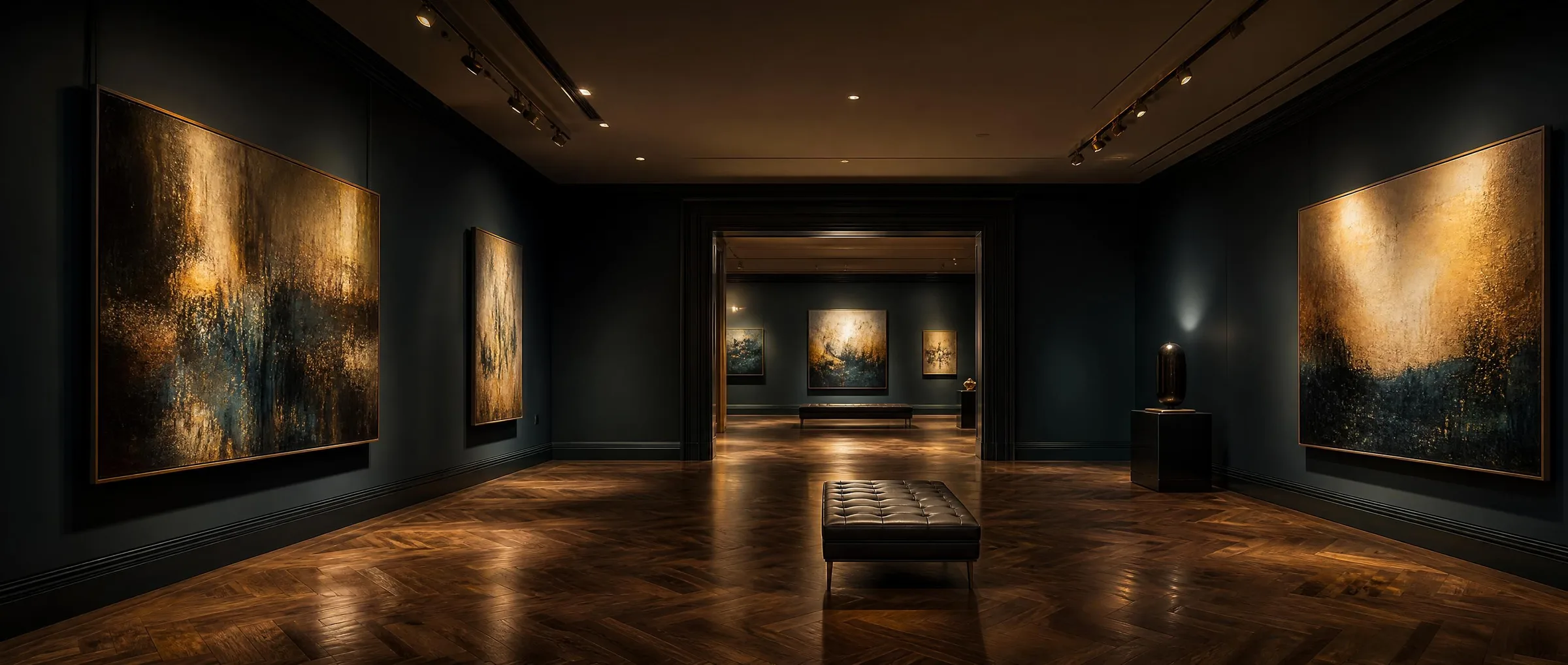 A MetaCanvas 3D gallery room